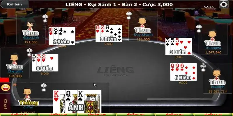 Game Liêng được yêu thích bởi sự kịch tính và hấp dẫn